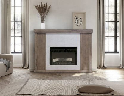 IFD  - Natural Parota  - Fireplace Console  - IFD8682EFP view 3
