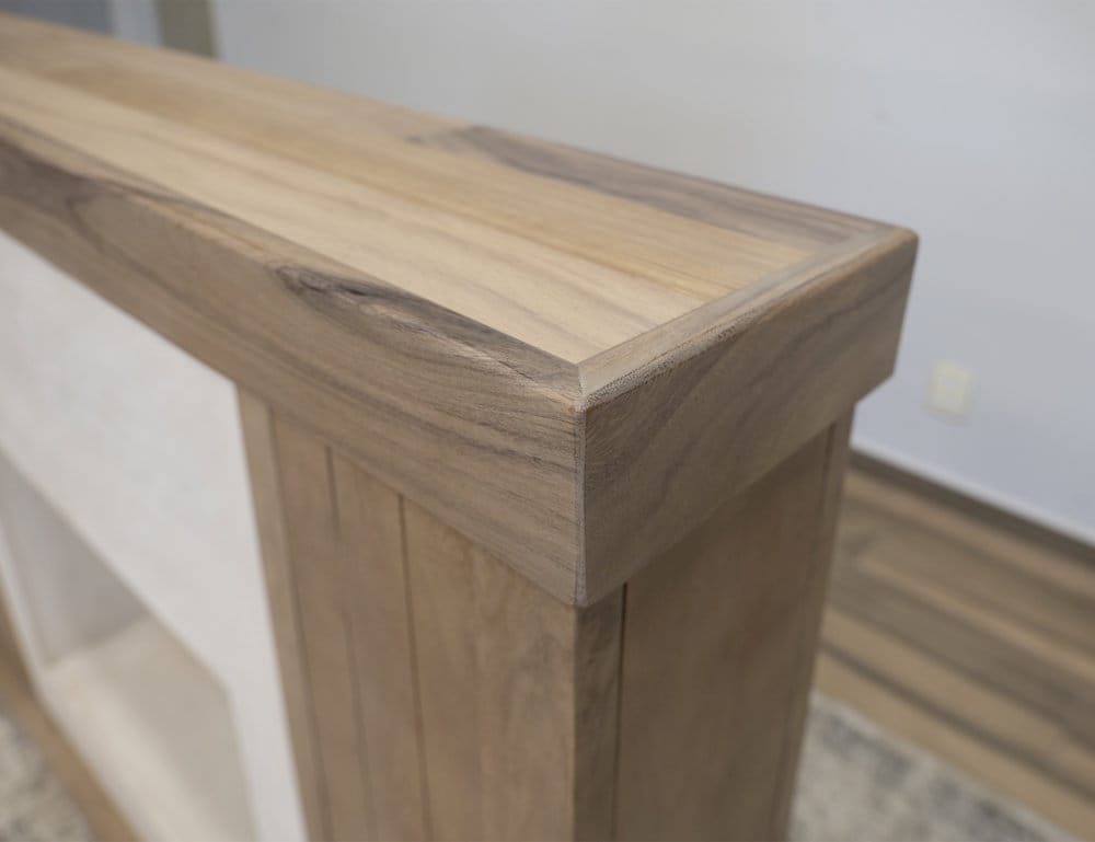 IFD  - Natural Parota  - Fireplace Console  - IFD8682EFP view 4