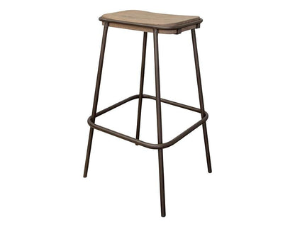 IFD - Natural Parota - Metal Frame Wooden Seat 30in Stool - IFD8681STL30 veiw 1