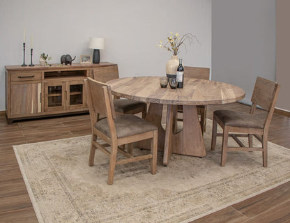 IFD - Natural Parota - Natural Parota Round Dining Table - IFD8681DINTBLRD view 2