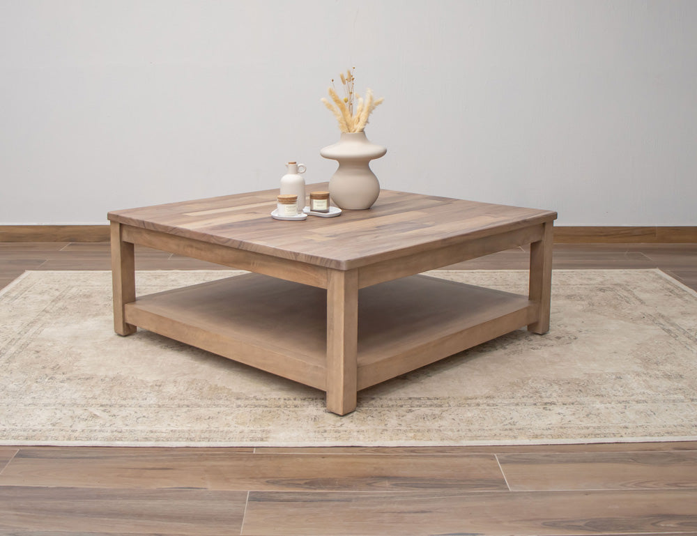 IFD - Natural Parota - Square Cocktail Table - IFD8681CKTSQ view 2