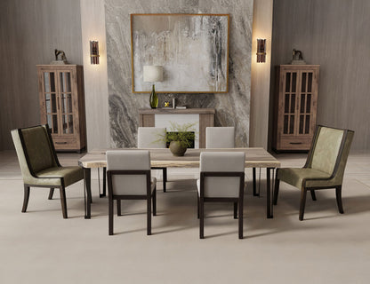 IFD - Natural Parota - Upholstered Chair (Set of 2) - IFD8682CHU view 4