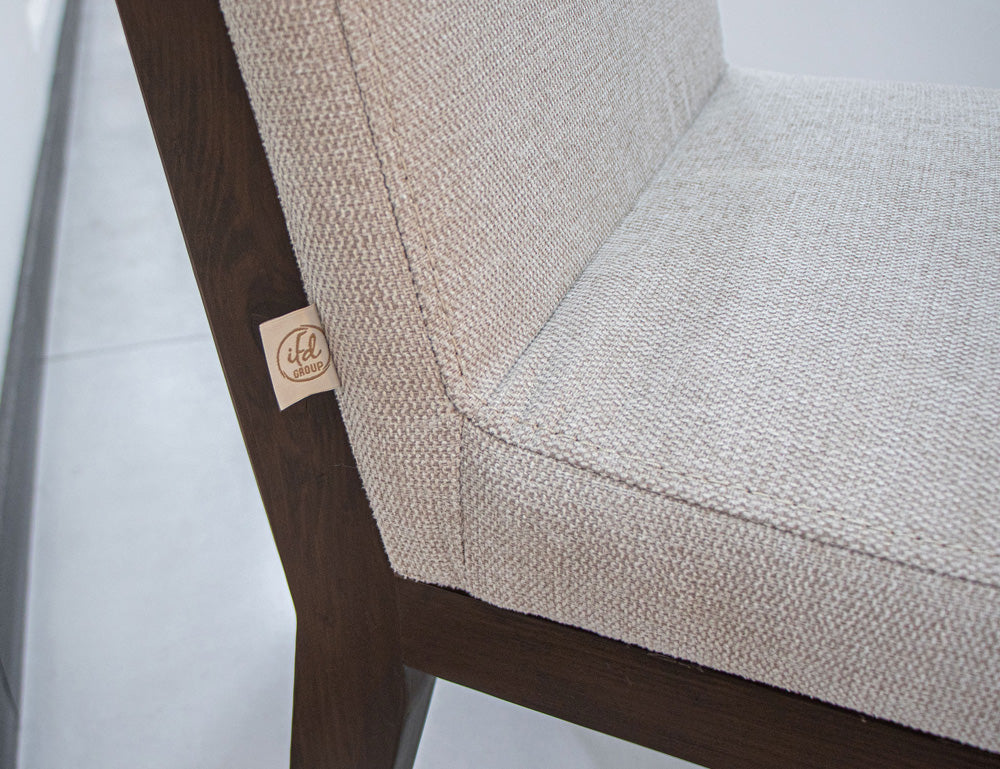 IFD - Natural Parota - Upholstered Chair (Set of 2) - IFD8682CHU view 7