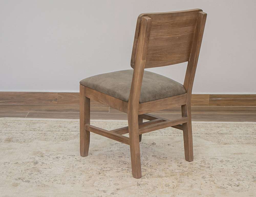 IFD - Natural Parota - Upholstered Seat Wooden Chair (Set of 2) - IFD8681CHR veiw 3