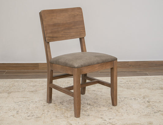 IFD - Natural Parota - Upholstered Seat Wooden Chair (Set of 2) - IFD8681CHR view 2