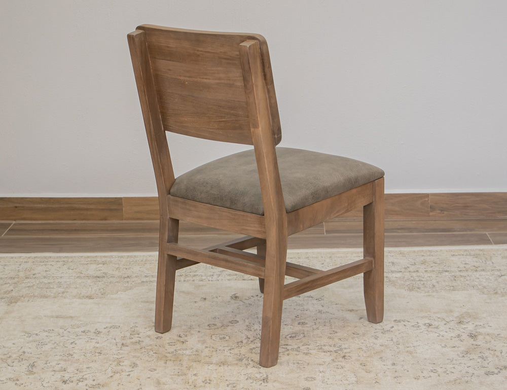 IFD - Natural Parota - Upholstered Seat Wooden Chair (Set of 2) - IFD8681CHR view 3