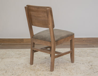 IFD - Natural Parota - Upholstered Seat Wooden Chair (Set of 2) - IFD8681CHR view 3