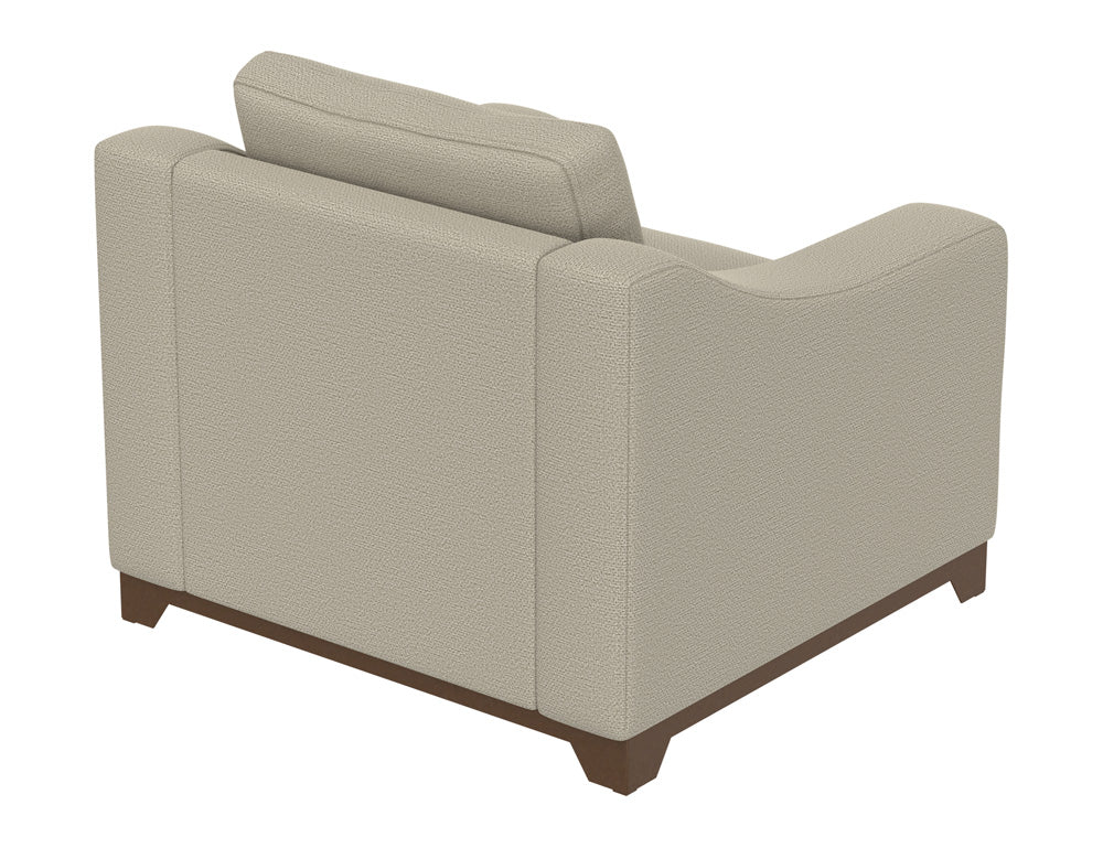 IFD - Natural Parota - Wooden Frame & Base, Armchair - IUP868-ACH-151 view 3