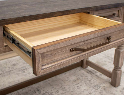 IFD - Natural Stone - 3 Drawer Desk - IFD4091DSK veiw 4