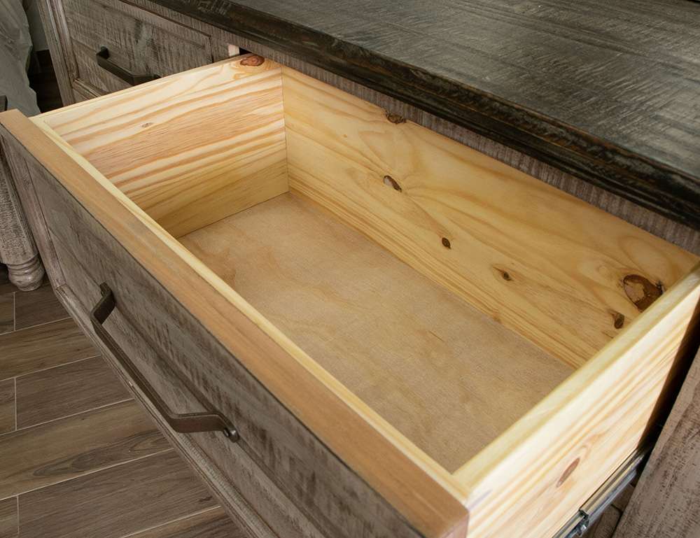 IFD - Natural Stone - 6 Drawer Dresser - IFD4091DSR veiw 3