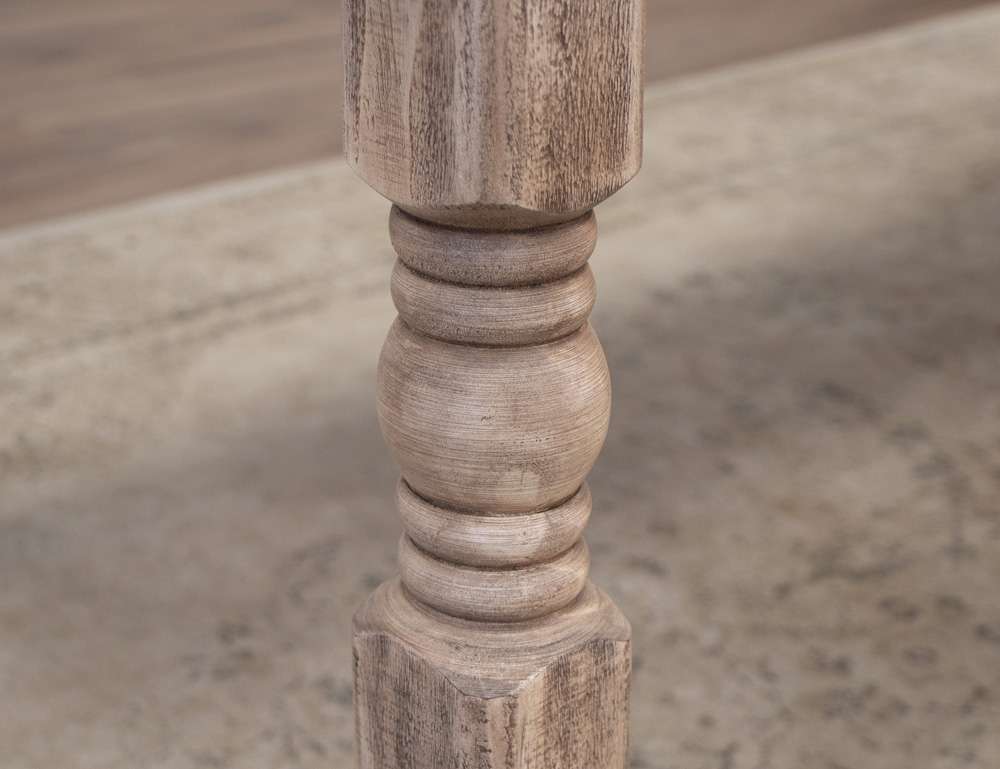 IFD - Natural Stone - Turned Legs Dining Table - IFD4091TBL veiw 6