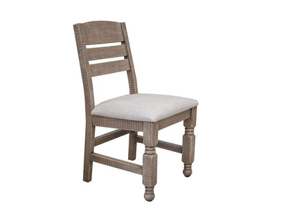 IFD - Natural Stone - Upholstered Seat Wooden Chair (Set of 2) - IFD4091CHR veiw 1