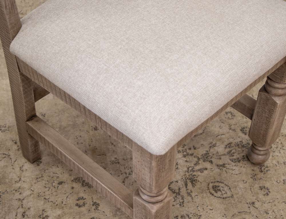 IFD - Natural Stone - Upholstered Seat Wooden Chair (Set of 2) - IFD4091CHR veiw 4