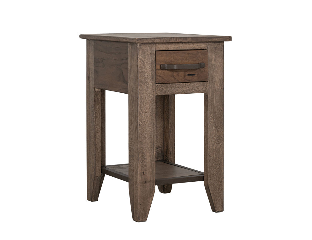 IFD  - Natural Teca  - 1 Drawer, 1 Shelf, Chairside Table  - IFD1171CST view 1