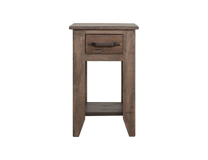 IFD  - Natural Teca  - 1 Drawer, 1 Shelf, Chairside Table  - IFD1171CST view 2
