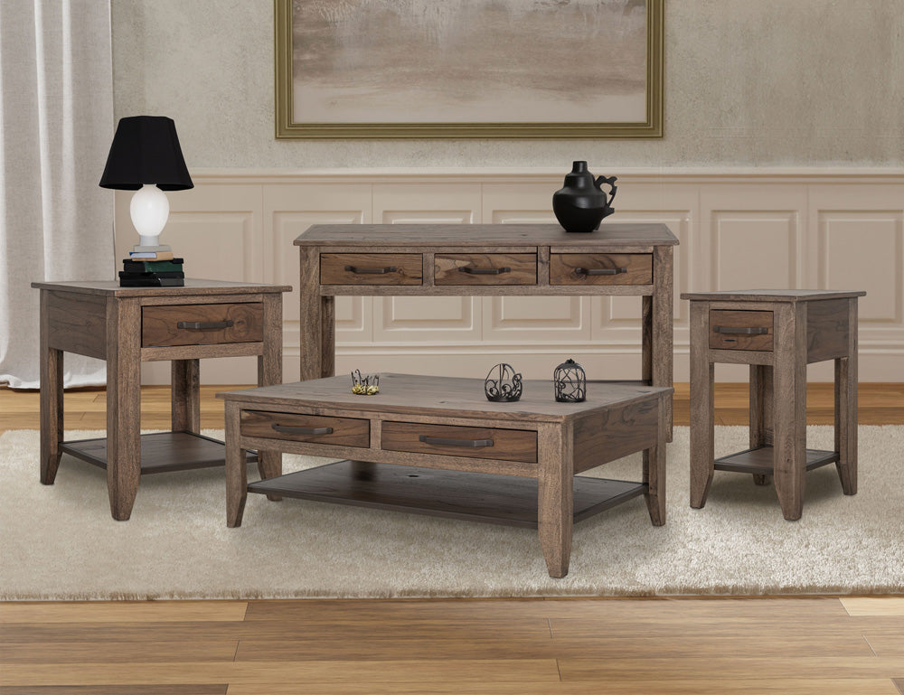 IFD  - Natural Teca  - 1 Drawer, 1 Shelf, Chairside Table  - IFD1171CST view 3