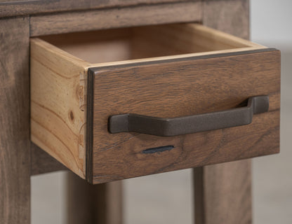 IFD  - Natural Teca  - 1 Drawer, 1 Shelf, Chairside Table  - IFD1171CST view 4