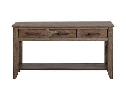 IFD  - Natural Teca  - 3 Drawer, 1 Shelf Sofa Table  - IFD1171SFT view 2