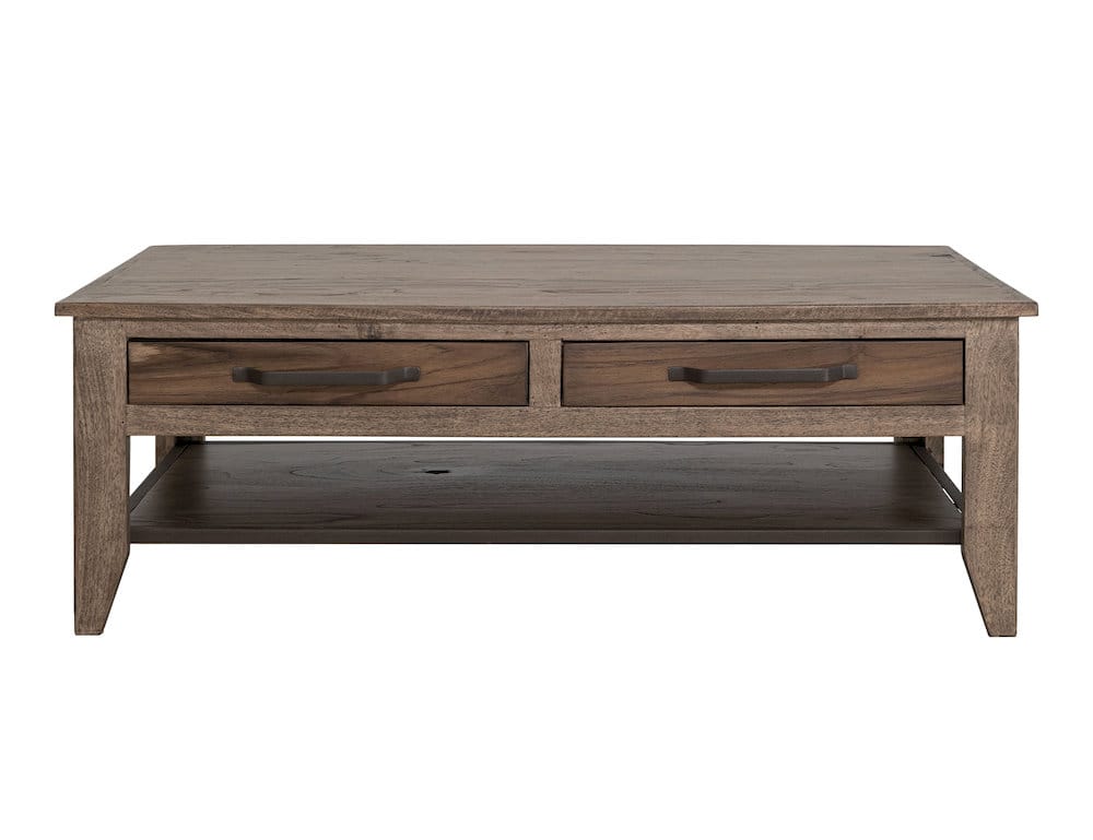 IFD  - Natural Teca  - 4 Drawer, 1 Shelf, Cocktail Table  - IFD1171CKT view 2