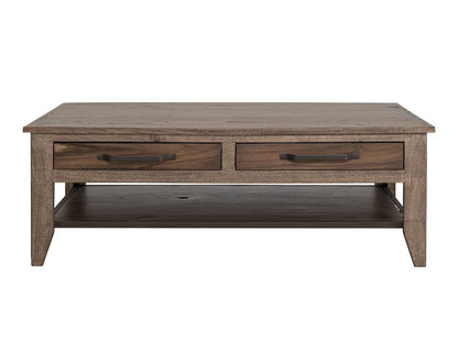 IFD  - Natural Teca  - 4 Drawer, 1 Shelf, Cocktail Table  - IFD1171CKT view 2