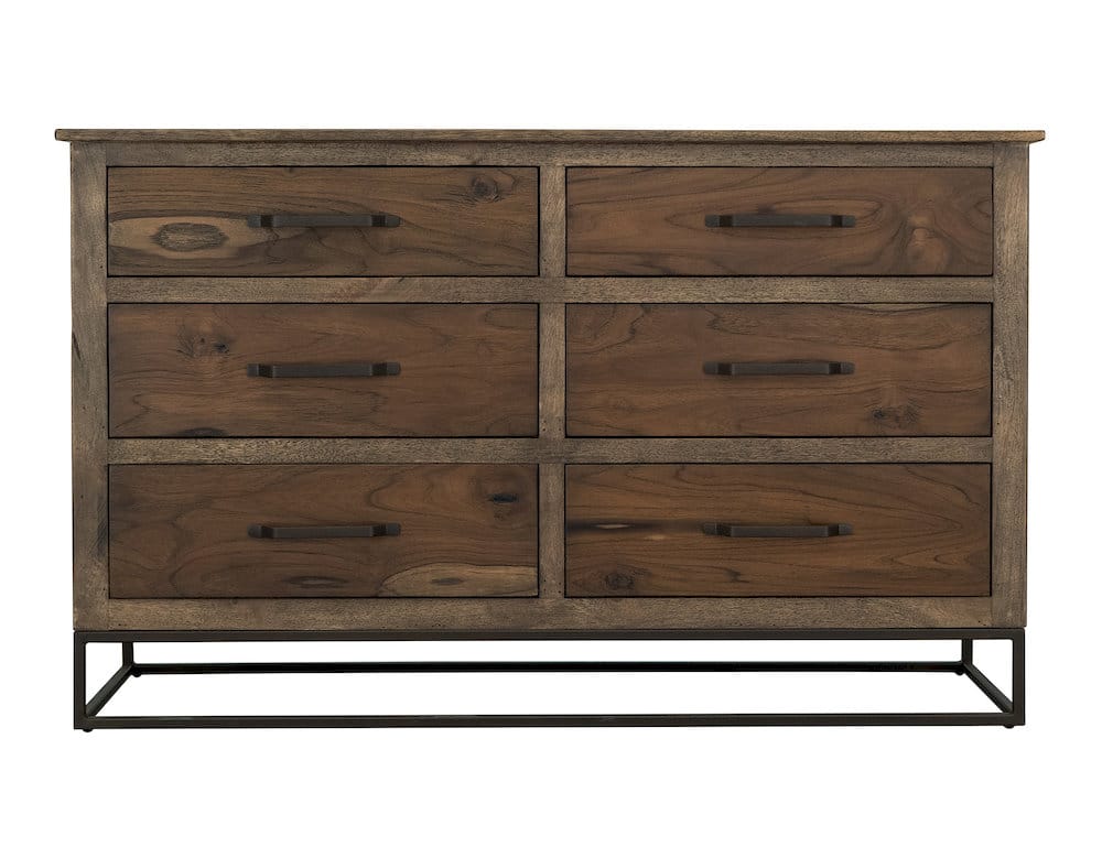 IFD  - Natural Teca  - 6 Drawer, Dresser  - IFD1171DSR view 2