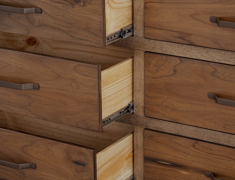 IFD  - Natural Teca  - 6 Drawer, Dresser  - IFD1171DSR view 5