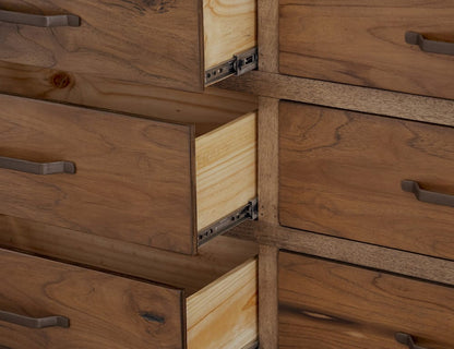 IFD  - Natural Teca  - 6 Drawer, Dresser  - IFD1171DSR view 5