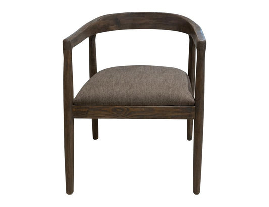 IFD - Natural Teca - Chair in Quartersawn Oak & Marooned Brown - IFD1173CHR veiw 2