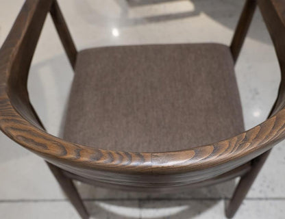 IFD - Natural Teca - Chair in Quartersawn Oak & Marooned Brown - IFD1173CHR veiw 5