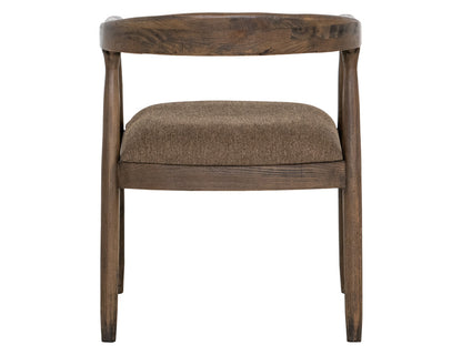 IFD - Natural Teca - Chair in Quartersawn Oak & Marooned Brown - IFD1173CHR view 3