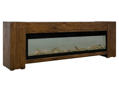 IFD - Natural Teca - Console 94" Electric Fireplace compatible in Brown - IFD1171CNF view 4