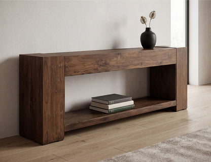 IFD - Natural Teca - Console 94" Electric Fireplace compatible in Brown - IFD1171CNF view 5