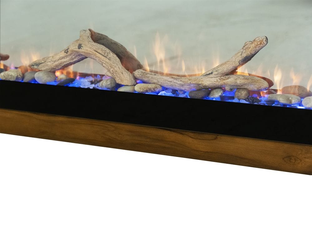 IFD - Natural Teca - Console 94" Electric Fireplace compatible in Brown - IFD1171CNF view 10