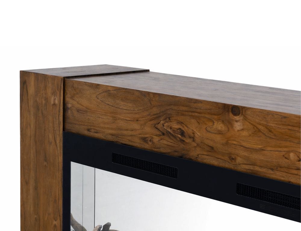 IFD - Natural Teca - Console 94" Electric Fireplace compatible in Brown - IFD1171CNF view 11