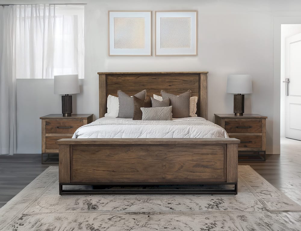 IFD - Natural Teca, King Bed - IFD1171BEDEK view 2