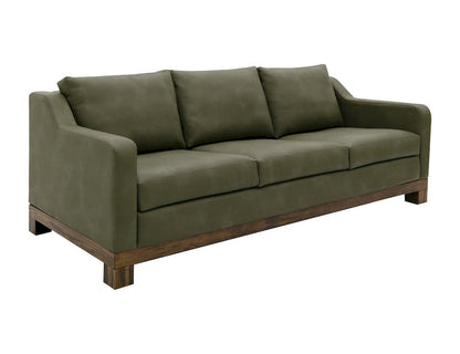 IFD  - Natural Teca  - Wooden Frame & Base, Sofa  - Green  - IUP117-SOF-232 view 1