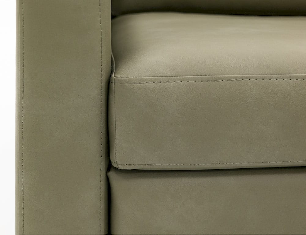 IFD  - Natural Teca  - Wooden Frame & Base, Sofa  - Green  - IUP117-SOF-232 view 4