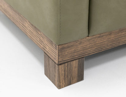 IFD  - Natural Teca  - Wooden Frame & Base, Sofa  - Green  - IUP117-SOF-232 view 5