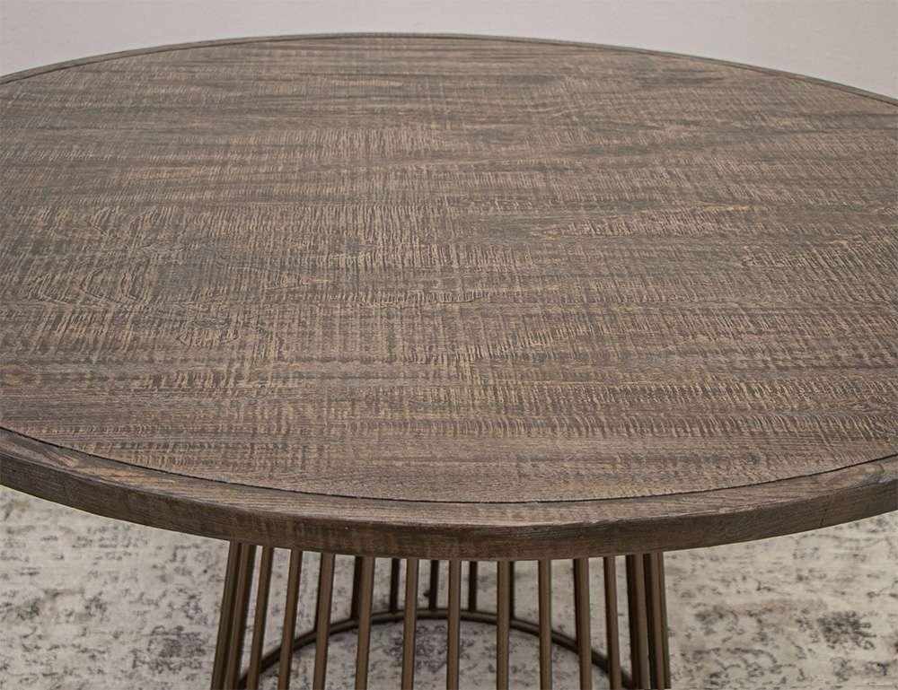 IFD - Nogal - Round Iron Table & Table Top 53in - IFD5801RNDBA_IFD5801RNDTP53 veiw 4