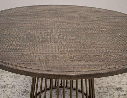 IFD - Nogal - Round Iron Table & Table Top 53in - IFD5801RNDBA_IFD5801RNDTP53 veiw 4