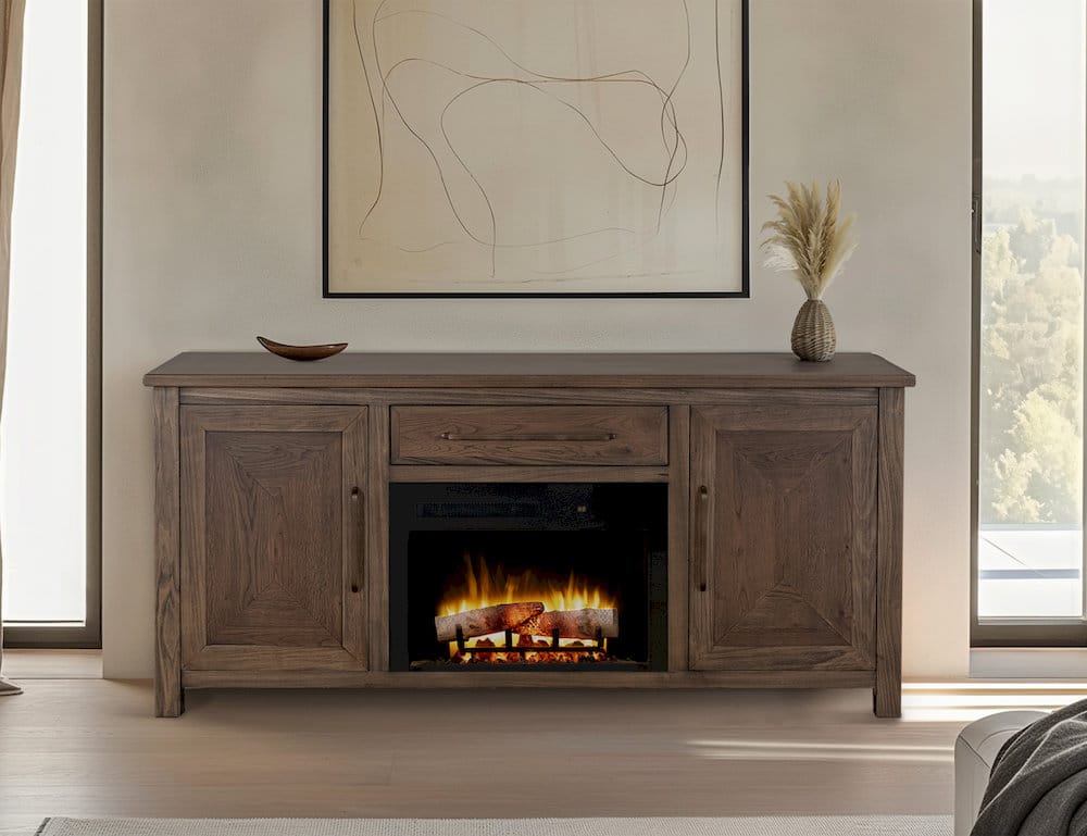 IFD  - Novus Lodge  - 1 Drawer, 2 Door Fireplace TV Stand 70"  - IFD2311EFP70 view 5