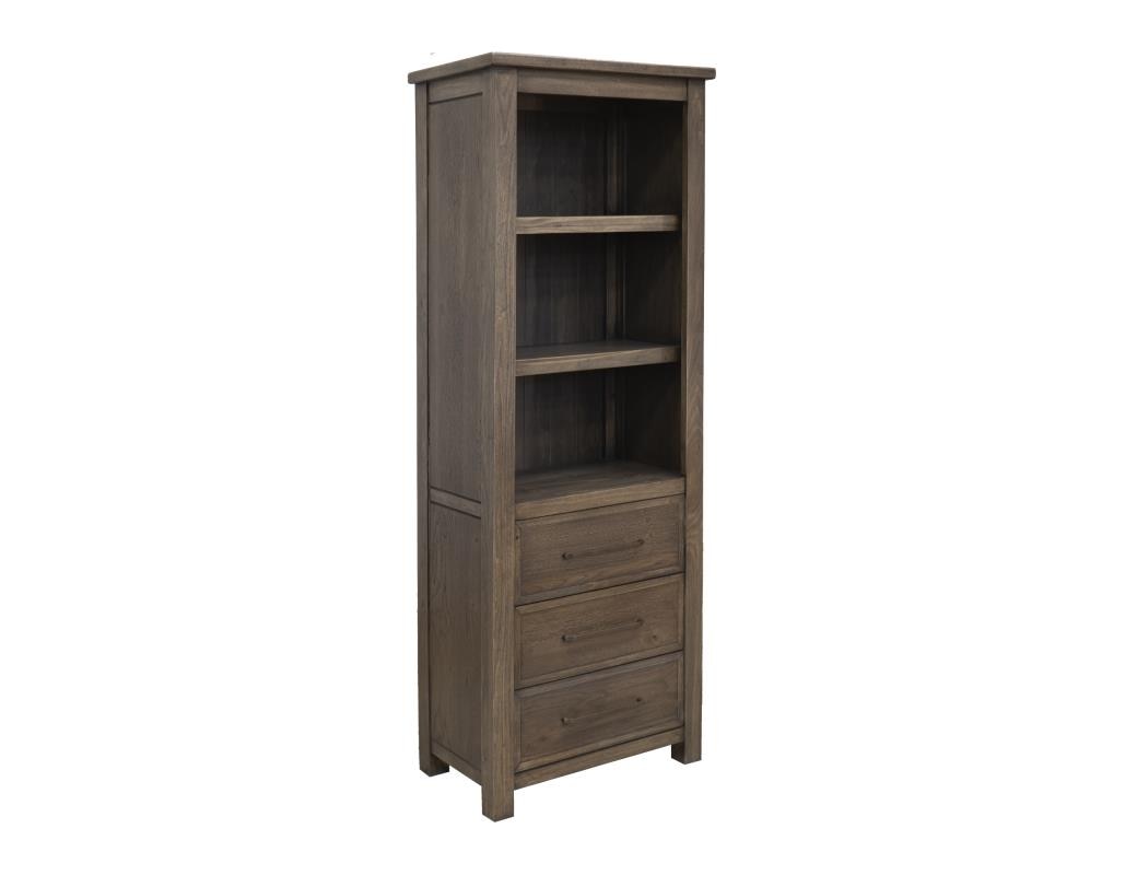 IFD - Novus lodge - 3 Drawer 3 Shelves Bookcase veiw 1