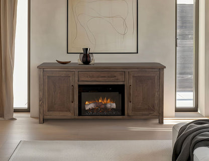 IFD - Novus Lodge 70in Electric Fireplace - 	IFD2311STNFP70 view 2
