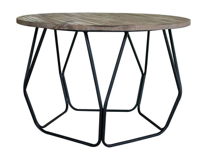 IFD - Old Wood Cocktail Table w/ Iron Base - IFD9871CKT veiw 1