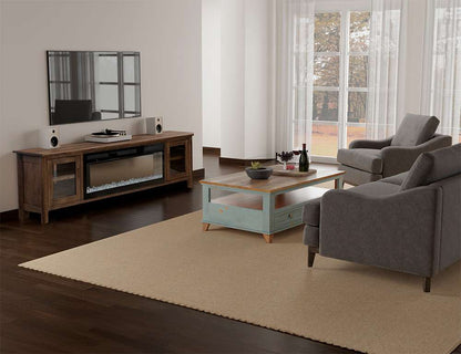 IFD - Olimpia - 2 Door TV Stand & Electric Fireplace 50in - IFD-EFP50_IFD7381EFP93 veiw 3