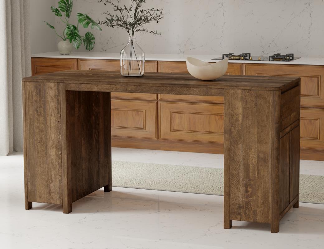 IFD - Olimpia - 2 Drawer 4 Door Kitchen Island veiw 4