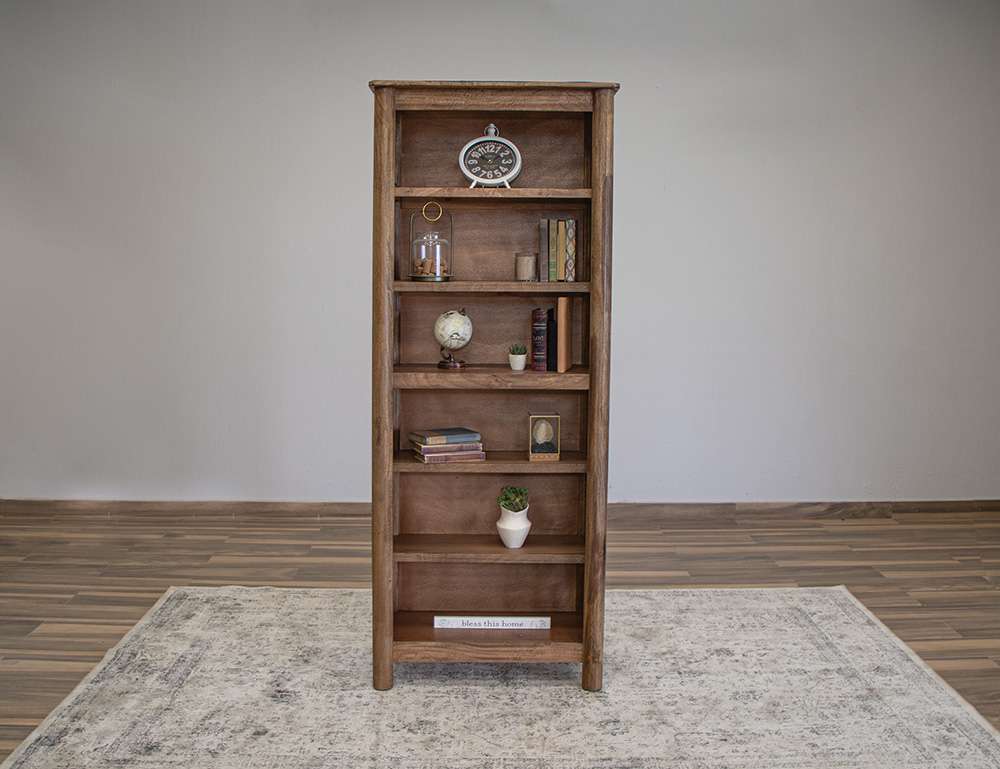 IFD - Olimpia - 6 Wooden shelves, Bookcase - IFD7381BKS veiw 2