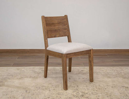 IFD - Olimpia - Upholstered Seat Wooden Chair (Set of 2) - IFD7381CHR veiw 3