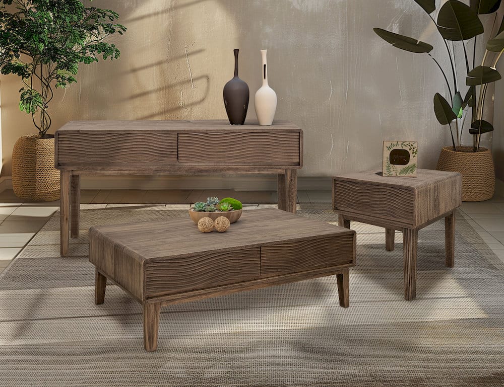 IFD  - Olivia  - 1 Drawer, End Table  - IFD1091ENDBN view 3