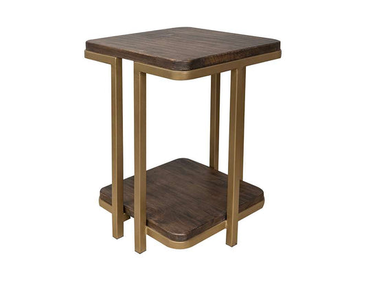 IFD - Onix - Metal Base Chairside Table - IFD3211CST veiw 1